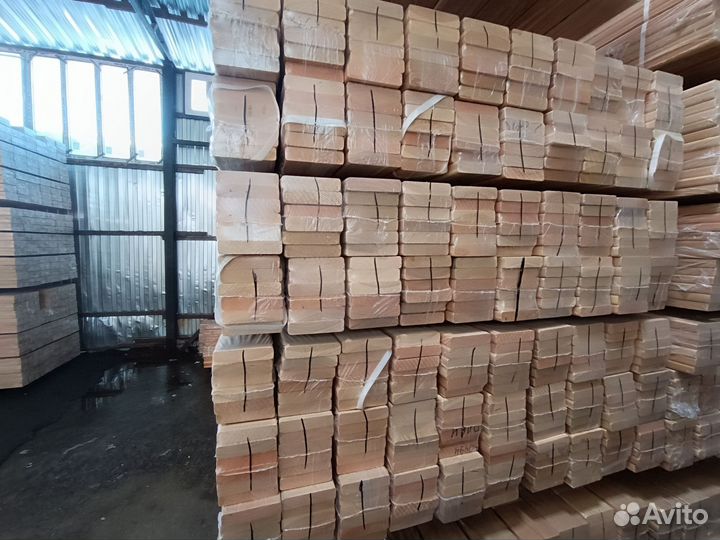 Планкен лиственница 20х90х4м Прима