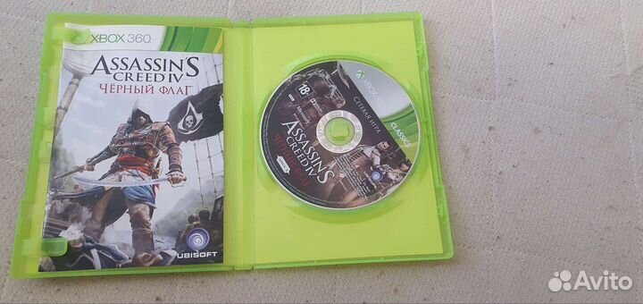 Диски на xbox 360 assassin S creed IV черный флаг