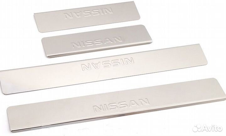 Накладки на пороги Nissan 4шт