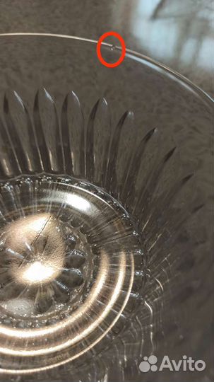 Хрустальные салатники СССР с дефектами
