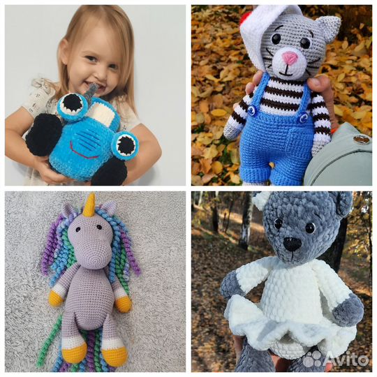 Мягкие игрушки вязаные ручной работы