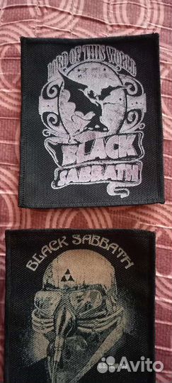 Black Sabbath, Death, Burzum, Gorgoroth - нашивки