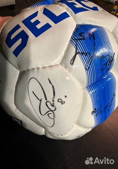 Мяч фк Динамо с автографами состава 2013