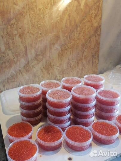 Красная икра, горбуша, кета