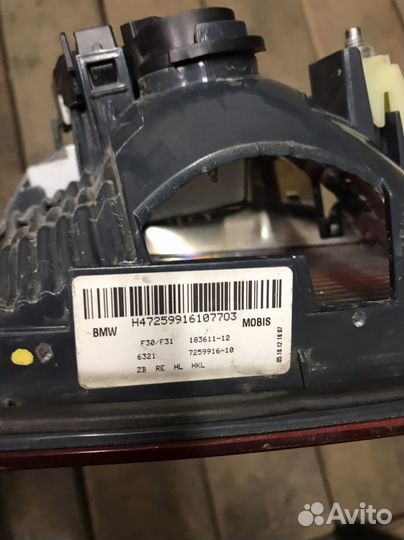 Bmw f30 задний фонарь правый