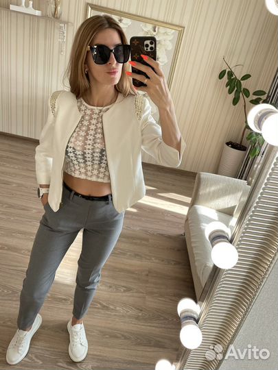 Укороченный жакет 42