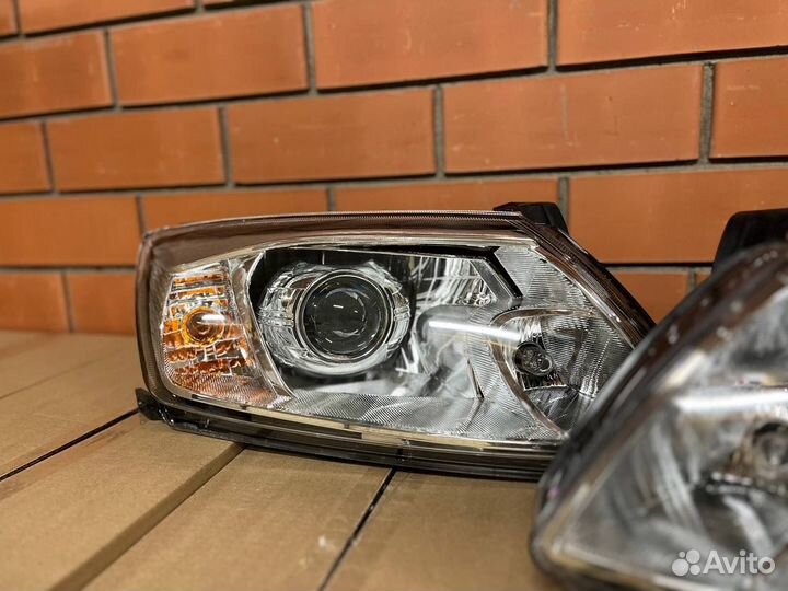 Передние фары на LADA гранта Линзованные