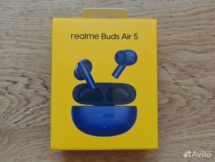 Новые наушники Realme Buds Air 5, синие