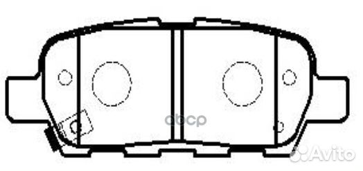 Колодки дисковые задние Nissan X-Trail 2.0i/2