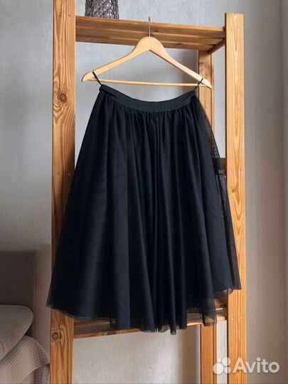Фатиновая юбка черная