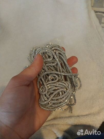 Шнурки для обуви со стразами новые