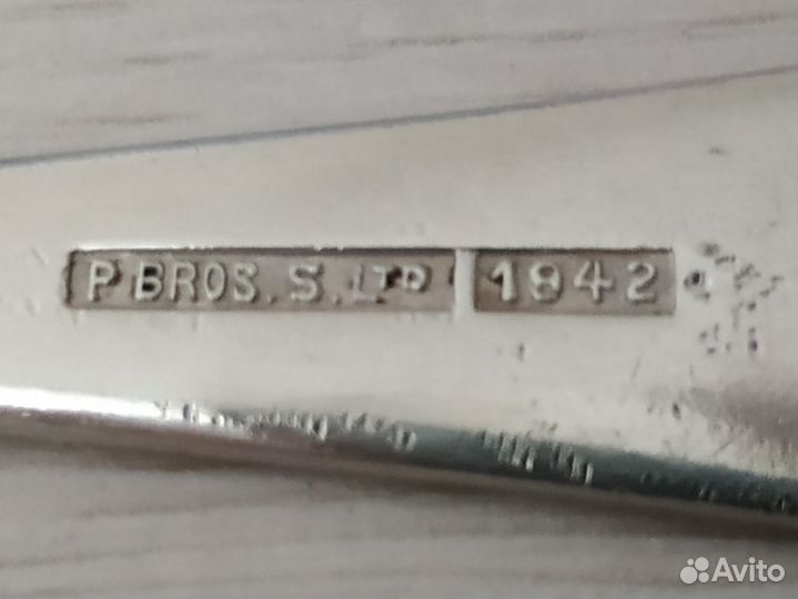 Лопатка из столового прибора,раритет 1942г. Англия