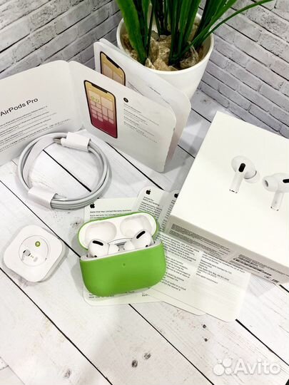 Airpods Pro новые + чехол + гарантия