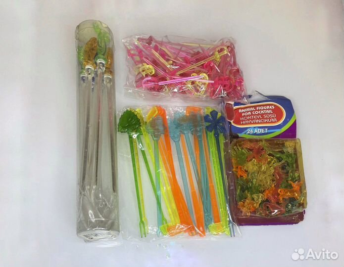 Ложки коктейльные / шпажки / фигурки для коктейля