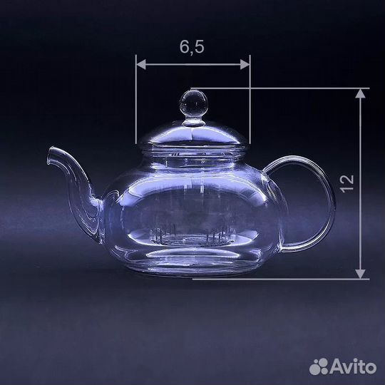 Чайник заварочный стеклянный