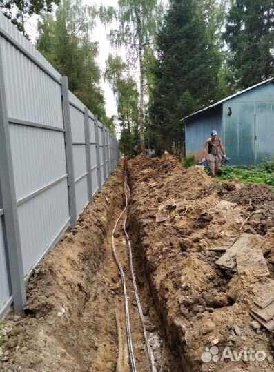 Прокладка кабеля в Земле