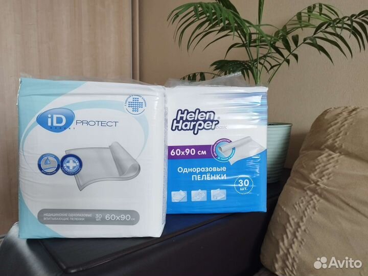 Пеленки одноразовые 60х90