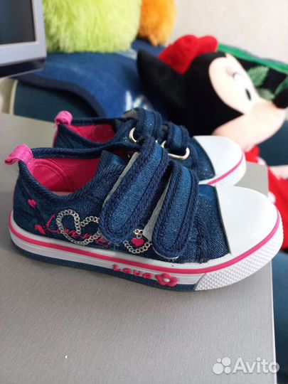 Кеды косовки для девочки 15