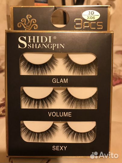 Набор из накладных ресничек 3шт