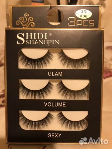 Набор из накладных ресничек 3шт