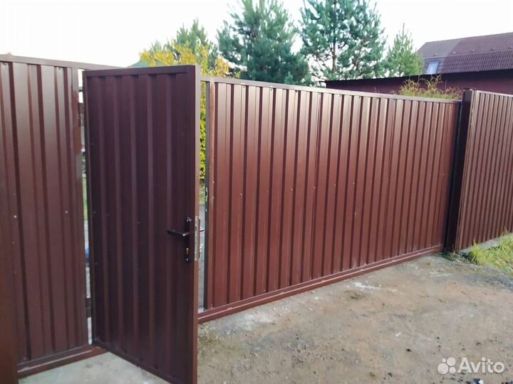 Изготовление/монтаж откатных ворот под ключ