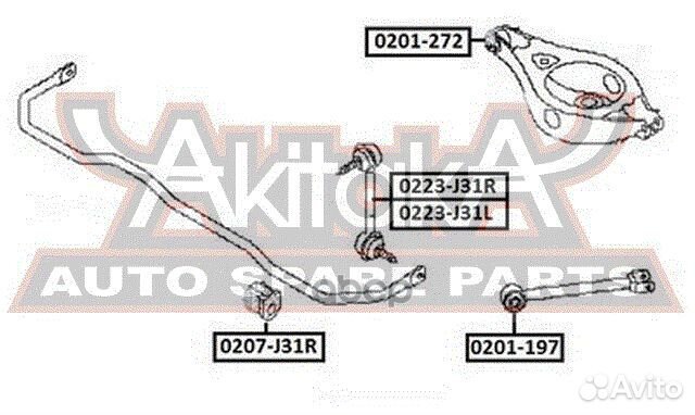 Сайлентблок заднего рычага nissan murano Z50 20