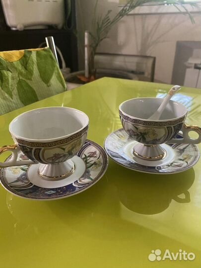 Фарфоровый кофейный набор