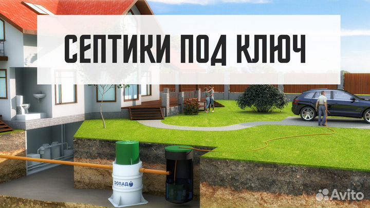 Септик для дома и дачи под ключ от производителя