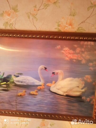 Картина лебеди