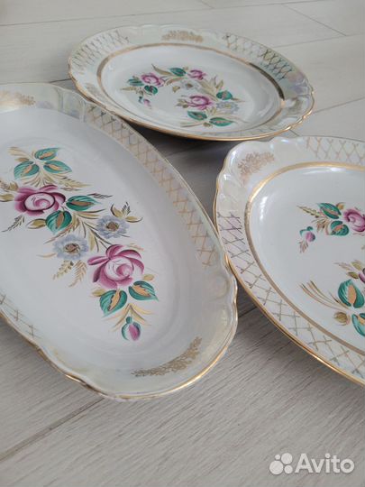 Перламутровые блюда для подачи