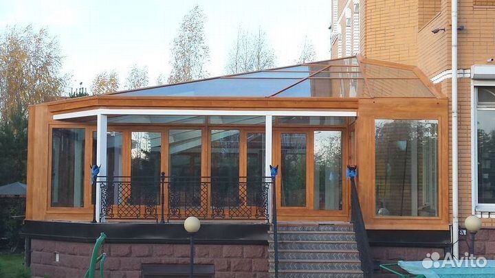 Безрамное остекление террасы