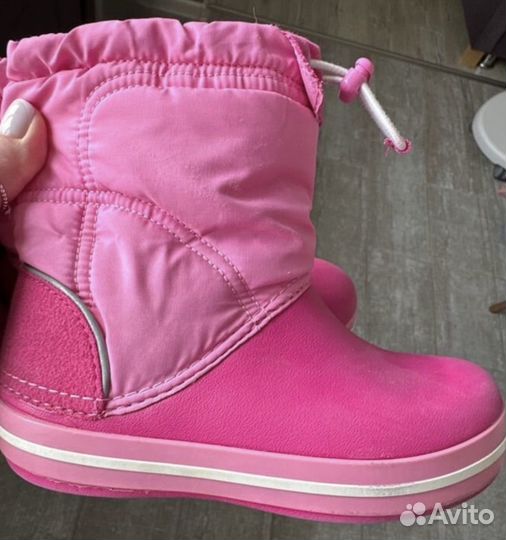Сапоги crocs с 10 для девочки