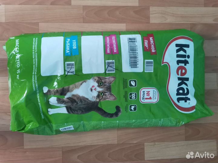 Сухой корм для кошек 15 кг kitekat