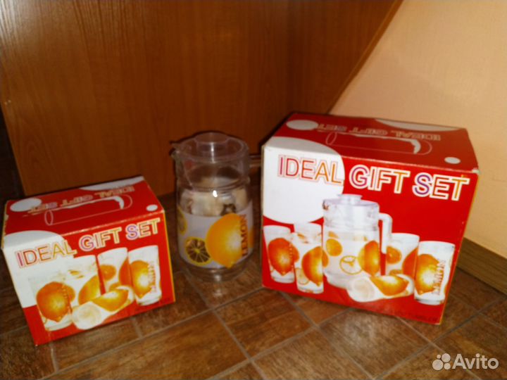 Набор для сока,воды новый