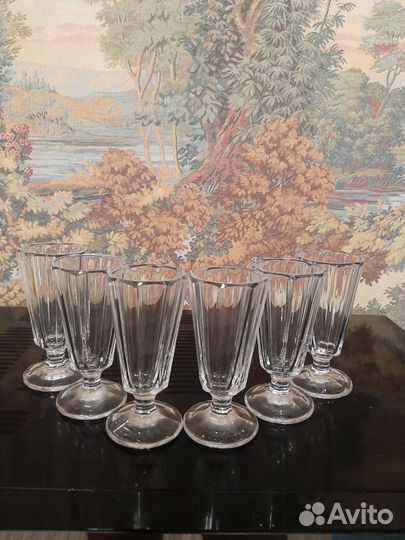 Рюмки лафитники хрустальные