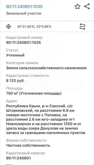Участок 7 сот. (СНТ, ДНП)