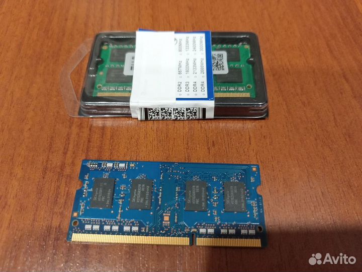 Оперативная память ddr3 4 и 2 gb для ноутбука