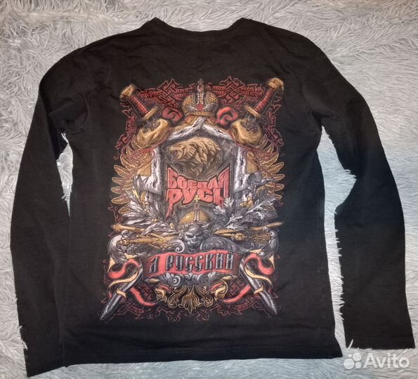 Боевая Русь Мужской лонгслив кофта размер L