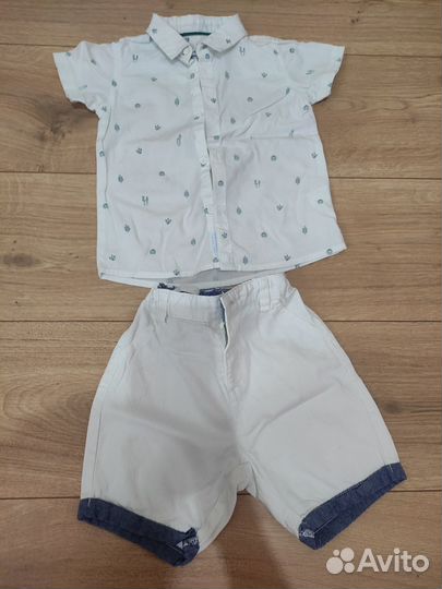 Рубашка с шортами на мальчика