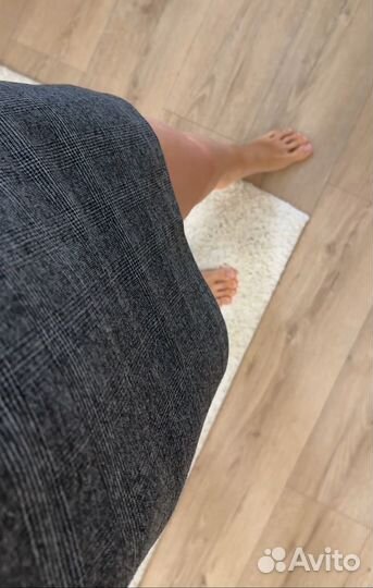 Юбка мини серая