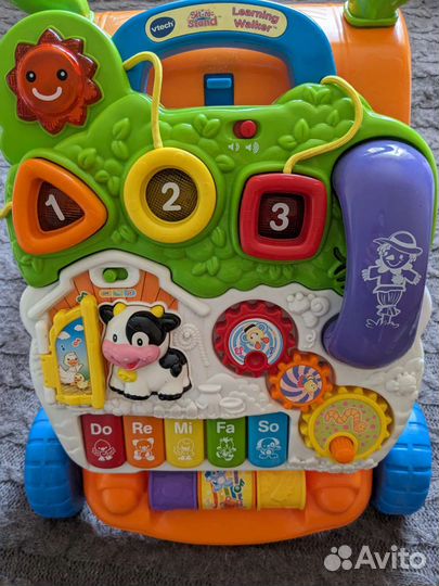 Детская музыкальная каталка-ходунки