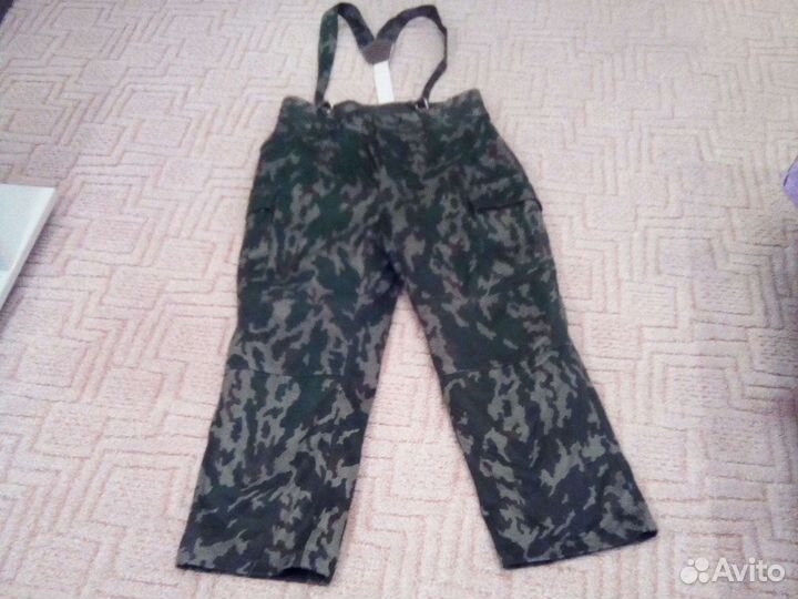 Камуфляжные, ватные штаны