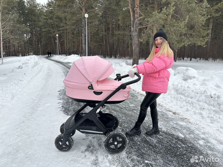 Люлька stokke trailz розовая