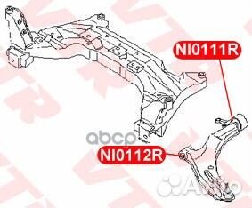 Сайлентблок нижнего рычага передней подвески, з