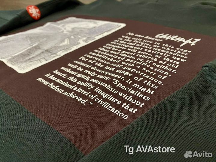 Худи Cav Empt серое темное new