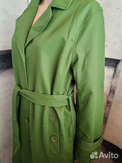 Тренч кожзам сезон осень-весна новый 50 размер