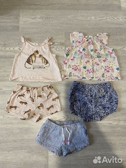 Летние вещи пакетом 86 92 на девочку