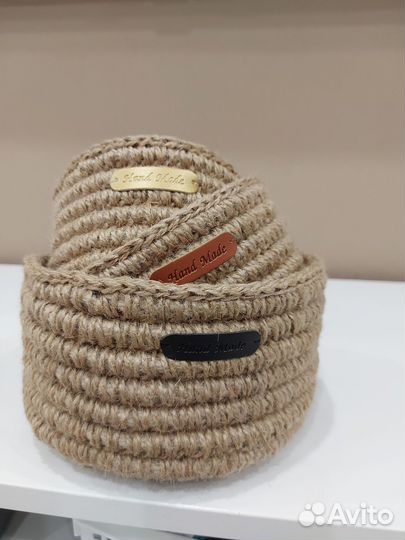 Корзина из джута