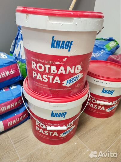 Волма слой, ausbau, rotband pasta