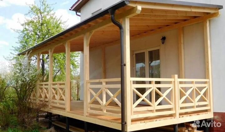 Пристройка к дому - веранды, беседки, террасы